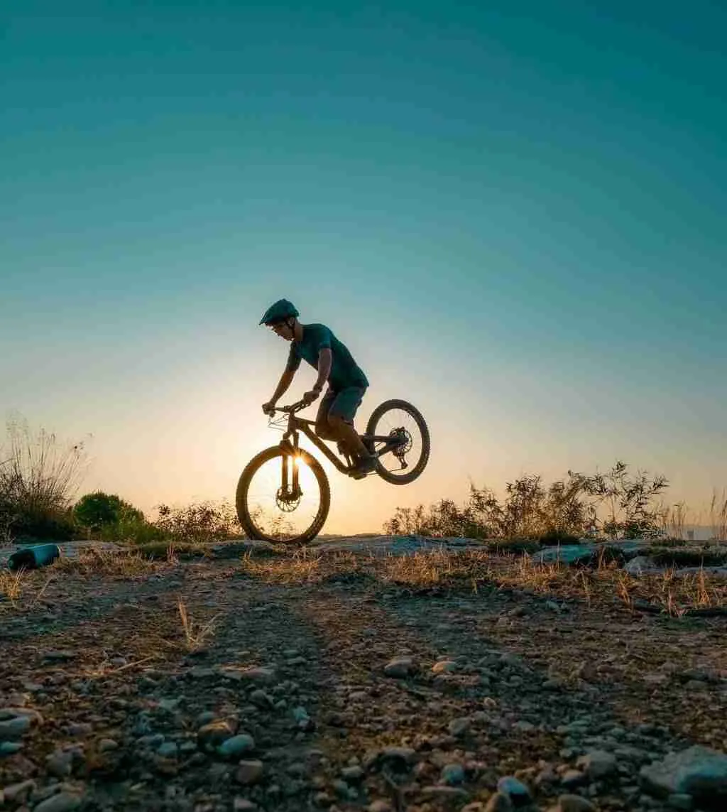 Mountain Bike Outdoor on a sunset time