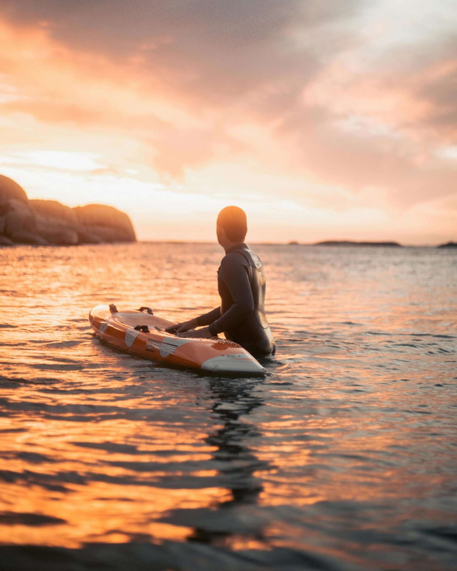 sea kayak sunset time cyprus