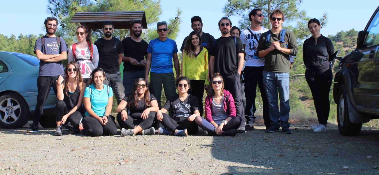 A big Group of Friends Just before Hike